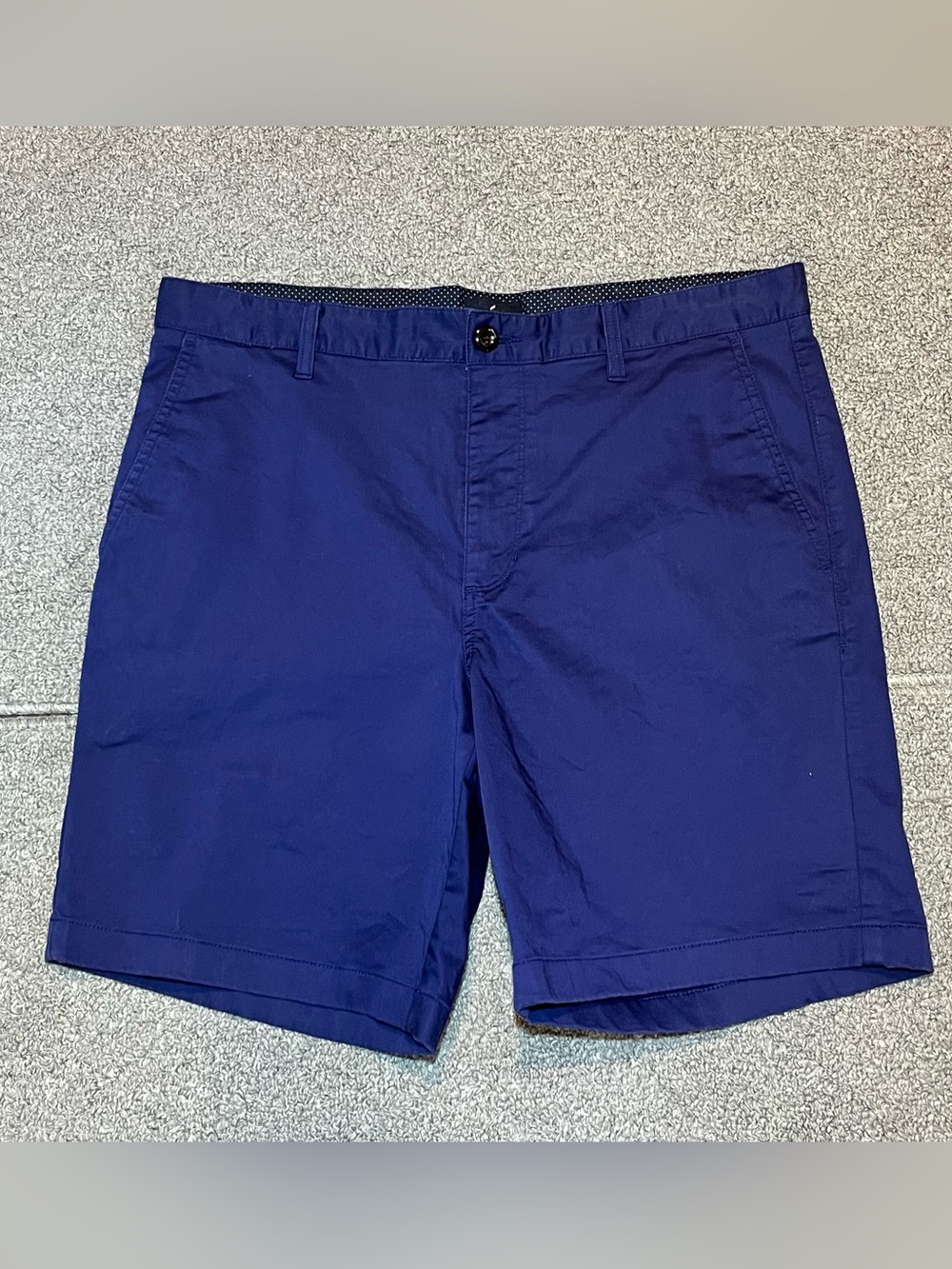 Daniel Hechter Paris Chino Shorts Mens Size 36 Blue Stretch Casual Coastal